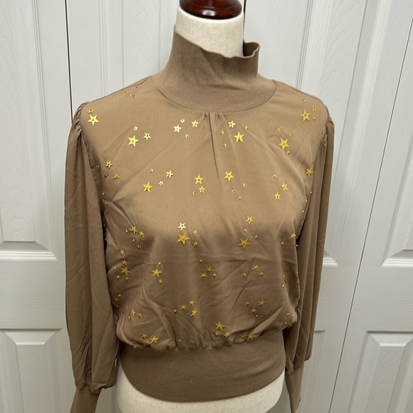French Connection Macey Beaded Star Turtleneck Sweater - Picture 4 of 8